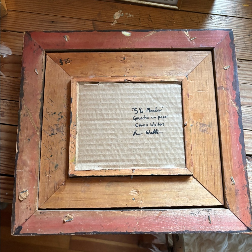 Original Thunderstorm Painting with Vintage Frame - Picture 11 of 11